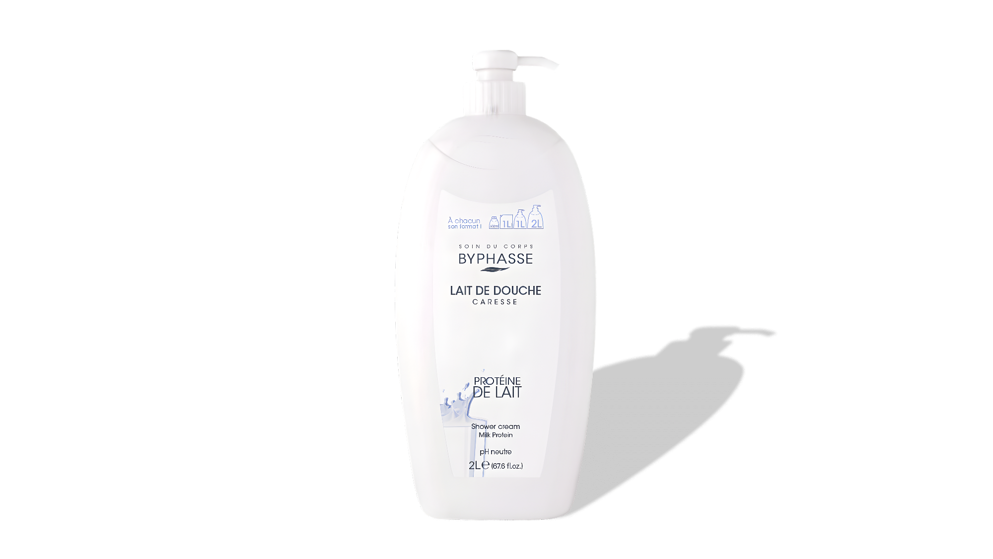 Byphasse Caresse Milk Protein Shower Gel 2L