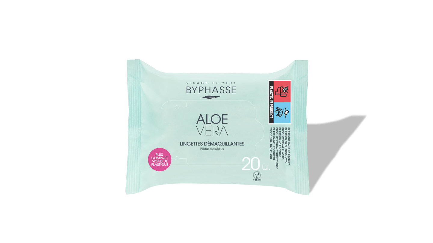Byphasse Makeup Remover Wipes with Aloe Vera for Sensitive Skin