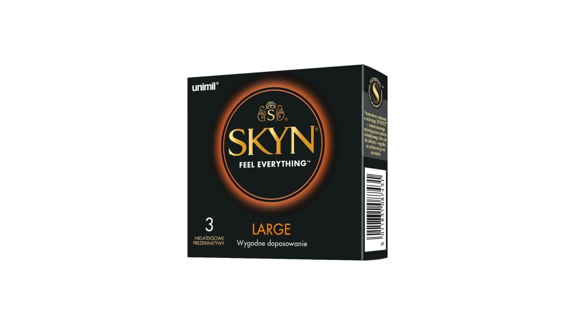 Skyn Feel Everything Large Non-Latex Condoms - 3 Pieces